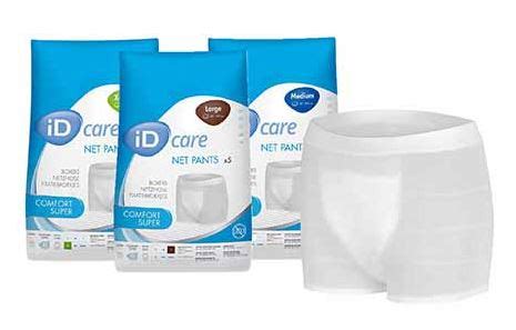 Catálogo de braga sujetapañal y malla de sujeción iD Care NET PANTS
