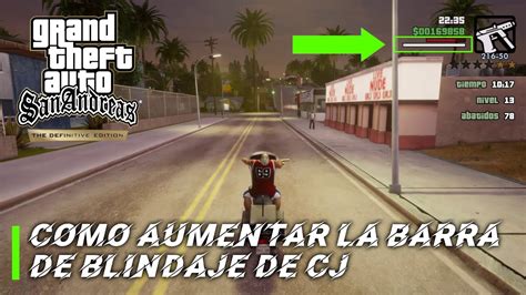 barra de salud y blindaje de CJ en la interfaz del juego