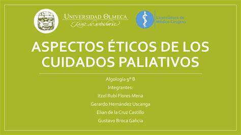 Ilustración de cuidados paliativos y criterios éticos