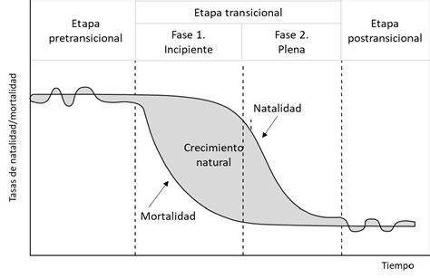 Esquema sobre la transición demográfica y el incremento de la esperanza de vida a nivel global.