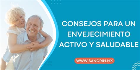 Infografía sobre consejos para un envejecimiento activo y saludable