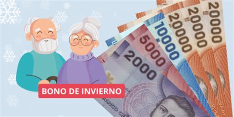 ilustración representativa del Bono de Invierno, mostrando un sobre con dinero y símbolos de invierno.