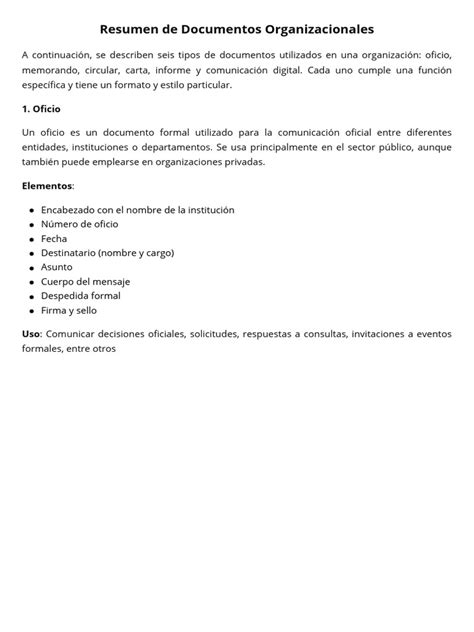 Tabla resumen de documentos requeridos para un arriendo