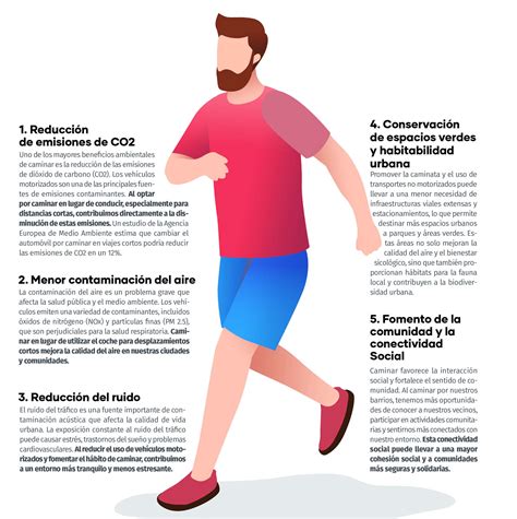Infografía mostrando los beneficios de caminar para la salud física en la tercera edad