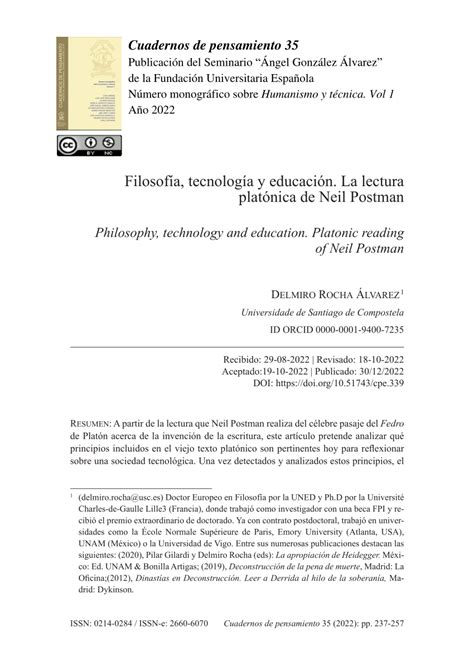 Esquema de la filosofía platónica de la educación y su influencia