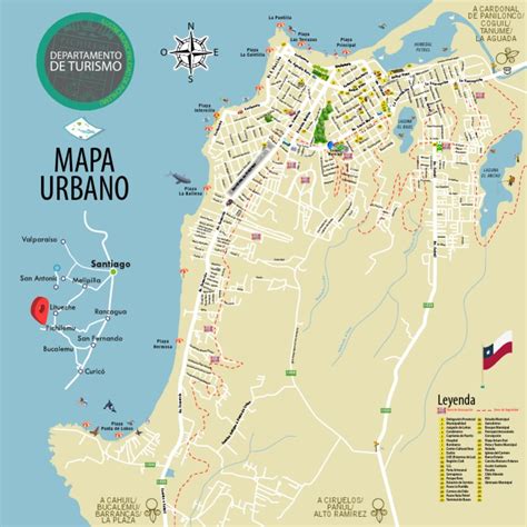 Mapa de Pichilemu destacando puntos de accesibilidad y rutas adaptadas