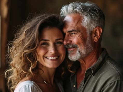 Pareja con diferencia de edad enfrentando miradas de la sociedad o discutiendo sobre intereses diferentes