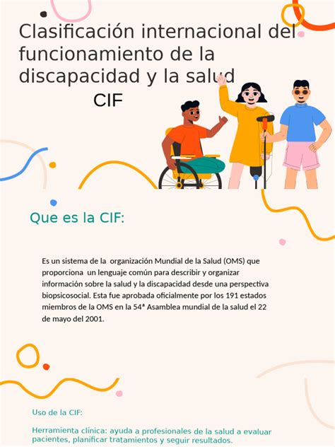 Diagrama de la Clasificación Internacional del Funcionamiento, de la Discapacidad y de la Salud (CIF)