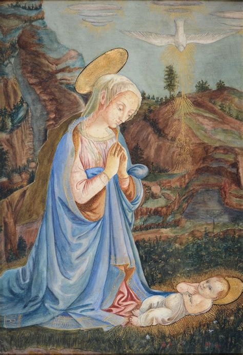 Pintura renacentista del Niño Jesús con rasgos realistas y tiernos, en contraste con las representaciones medievales.