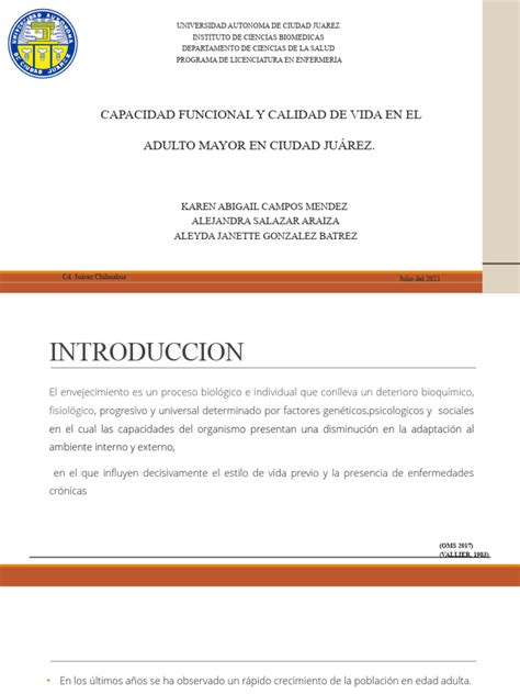 Gráfico: Relación entre capacidad funcional y calidad de vida en adultos mayores