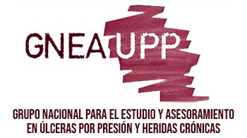 Logo del GNEAUPP y un gráfico de la evolución de la prevalencia de UPP en España.