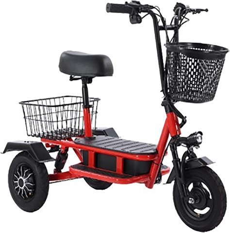 Foto detallada de un scooter eléctrico de carga para adultos, destacando su maletero o canasta.