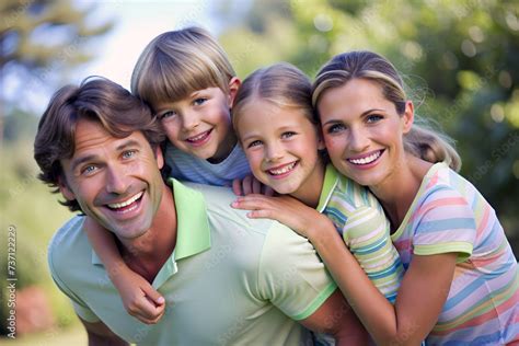 Imagen de una familia interactuando felizmente con un niño, transmitiendo calidez y seguridad.