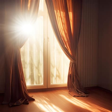 Imagen de luz solar entrando por una ventana en una habitación luminosa