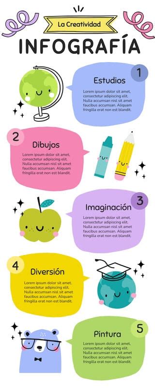 Infografía de diversas actividades en una granja educativa para niños