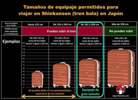 Infografía o esquema sobre las dimensiones permitidas para bultos en el metro