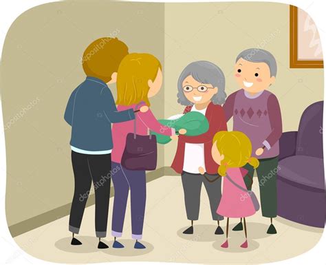 Fotografía de una familia visitando a un ser querido en una residencia de ancianos, mostrando afecto