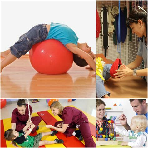 Sesión de fisioterapia pediátrica para mejorar el movimiento