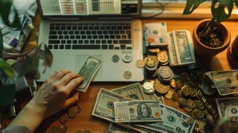 Persona organizando billetes de dinero de forma metódica y precisa, mostrando un rasgo de personalidad