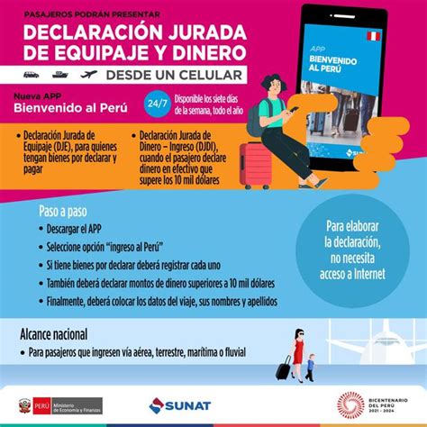 Esquema de pasos para la declaración de equipaje y efectivo en aduanas