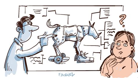 Ilustración abstracta sobre la metáfora de 