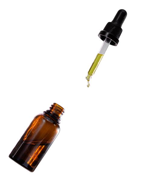 Foto de aceite de cannabis medicinal en un gotero