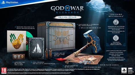 Réplica del martillo Mjölnir en la edición Jotnar de God of War Ragnarok