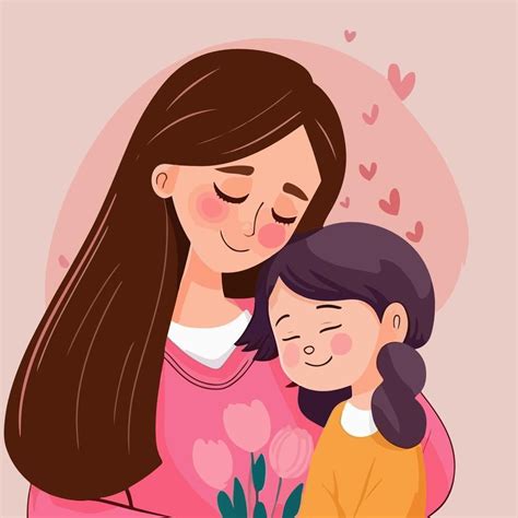 Ilustración de una mujer y su hija en un refugio, con un tono esperanzador