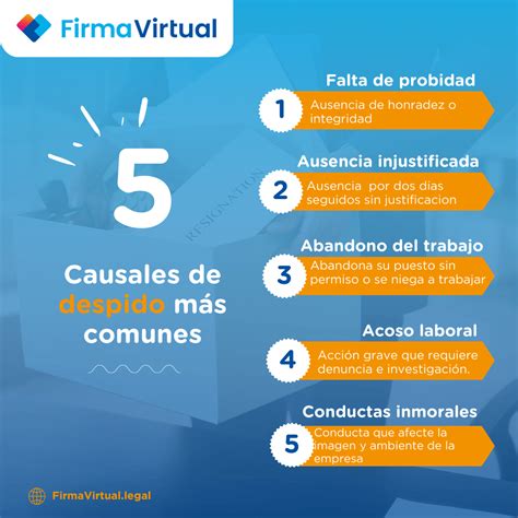 Esquema de las causales de despido en Chile