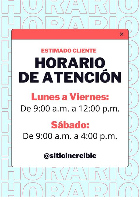 Infografía: Horarios de atención SENAMA Copiapó
