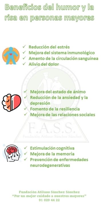 Esquema de los beneficios del humor y la risa en la vida