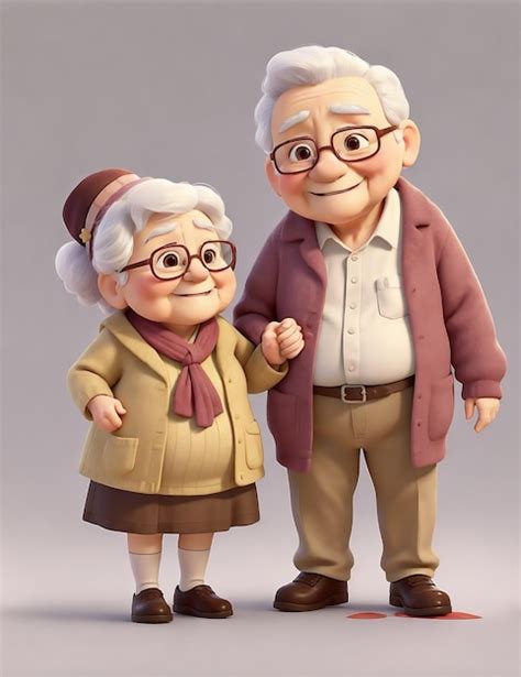 Caricatura de tres ancianos conversando