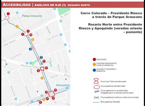 Mapa de accesibilidad urbana en Chile: zonas con mayor red de veredas accesibles y transporte adaptado
