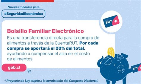 Esquema de funcionamiento del Bolsillo Familiar Electrónico con CuentaRUT