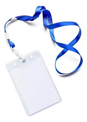 Credencial escolar en protector de PVC con cordón