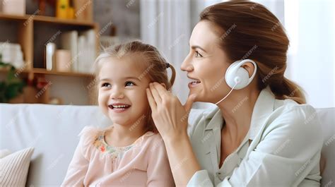 niña con discapacidad auditiva leyendo un cuento con su madre