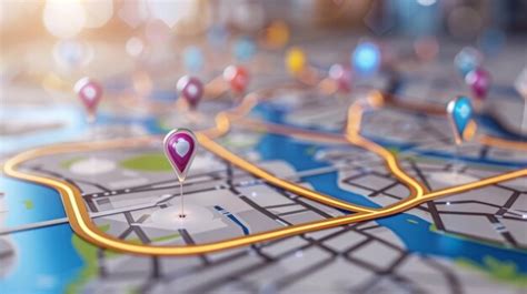 Mapa interactivo de una ciudad con rutas accesibles marcadas