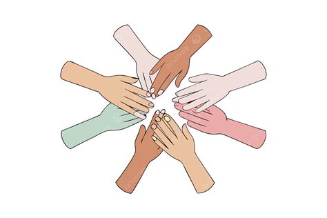 Ilustración de manos que se unen, simbolizando apoyo y fortaleza.