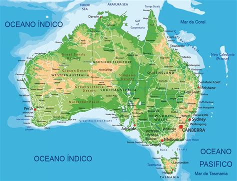 Mapa de la distribución del koala en Australia