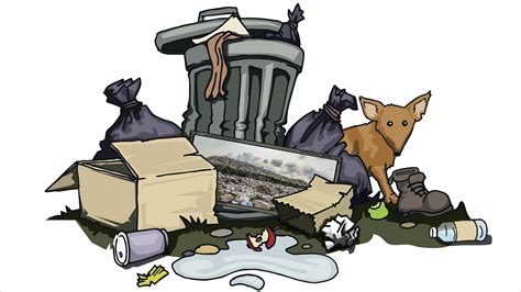 Ilustración de un conducto de basura en un edificio de apartamentos