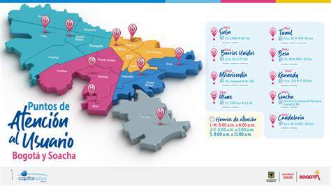 Mapa de red pública de salud y puntos de atención a beneficiarios PRAIS