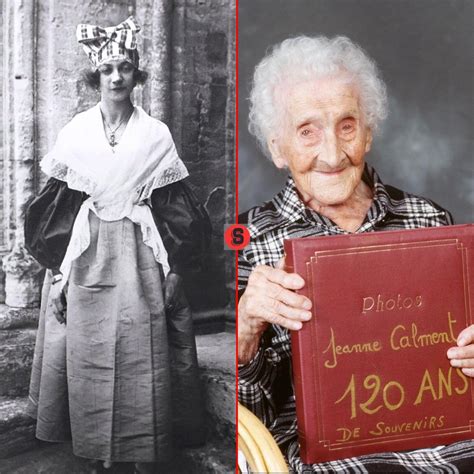 Fotografía de Jeanne Calment en su juventud, mostrando su aspecto a los 20 años en 1895.