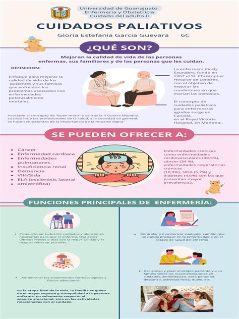 Infografía: Tipos de cuidados paliativos y cuándo se aplican