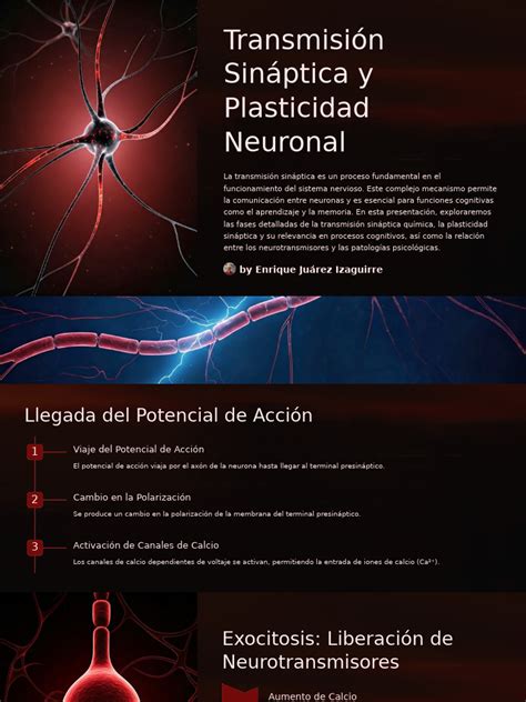 Ilustración de sinapsis neuronales y plasticidad cerebral