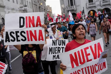 Manifestaciones contra la reforma de pensiones en Lima