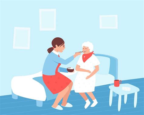 Familia cuidando a un anciano en casa, escena tierna