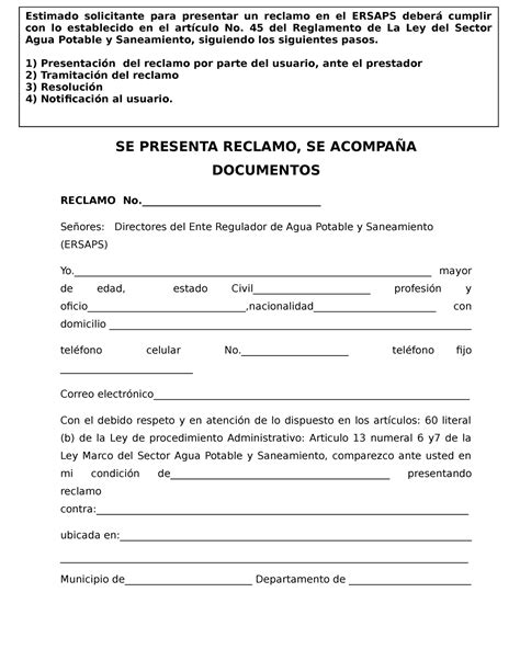 Documentos para presentar un reclamo de seguro