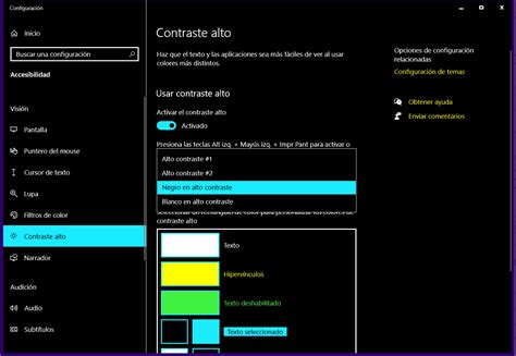 Ejemplo de un teléfono mostrando el modo de alto contraste o corrección de color para mejorar la legibilidad.