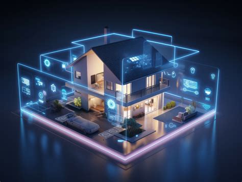 Esquema de un hogar inteligente con dispositivos de asistencia para adultos mayores