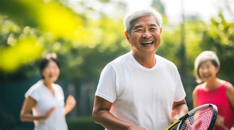 Grupo de adultos mayores sonrientes practicando bochas en una cancha